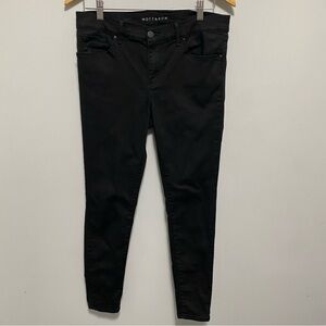 Mott & Bow Jeans Womens 30 (31x26.5) Black Stretch Mid Rise Skinny Dark Wash